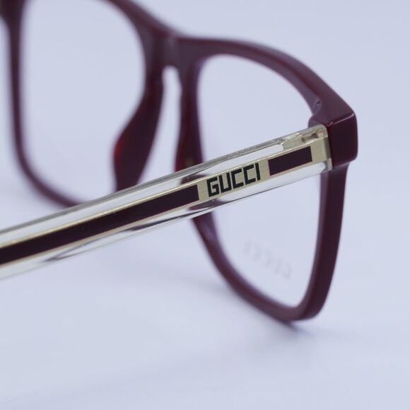 Gucci 🕶️ New Gucci GG0561O 003 Burgundy Eyeglasses 54mm Size ONE SIZE - 9 Thumbnail