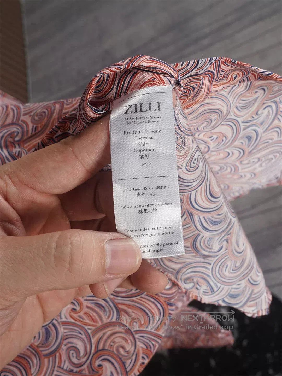 Zilli ZILLI Silk Blend Printed Shirt. Size US M / EU 48-50 / 2 - 8 Thumbnail