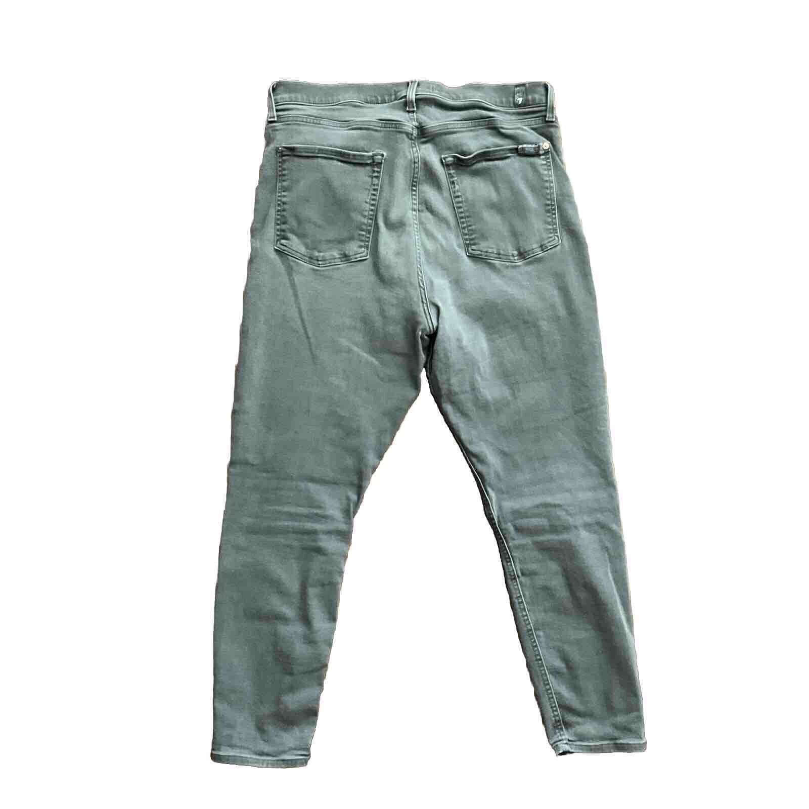 7 For All Mankind 7 For All Mankind Jeans 33 B(Air) High Waist Skinny Denim Size 33" - 3 Thumbnail