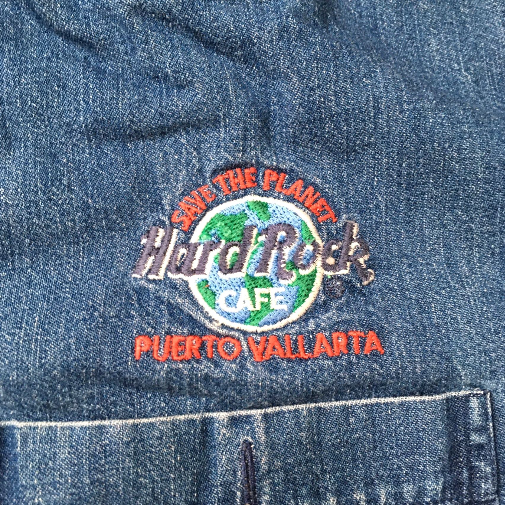 Hard Rock Cafe VINTAGE Hard Rock Cafe Shirt Denim Blue XL Mens Button-Up Size US XL / EU 56 / 4 - 4 Thumbnail