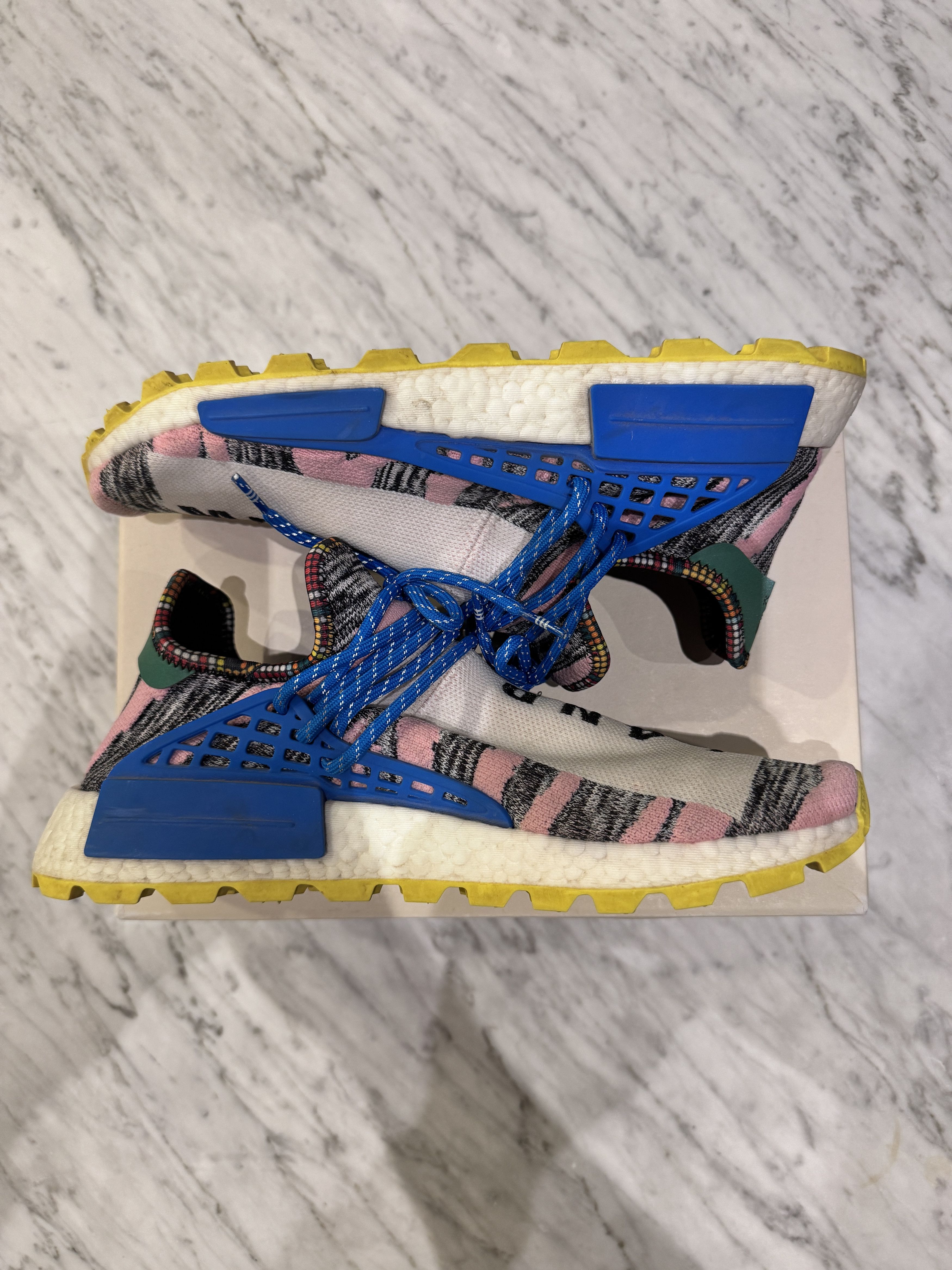 Adidas × Humanrace Pharrell X NMD Human Race Trail Solar Pack 2018 Size US 10.5 / EU 43-44 - 5 Thumbnail