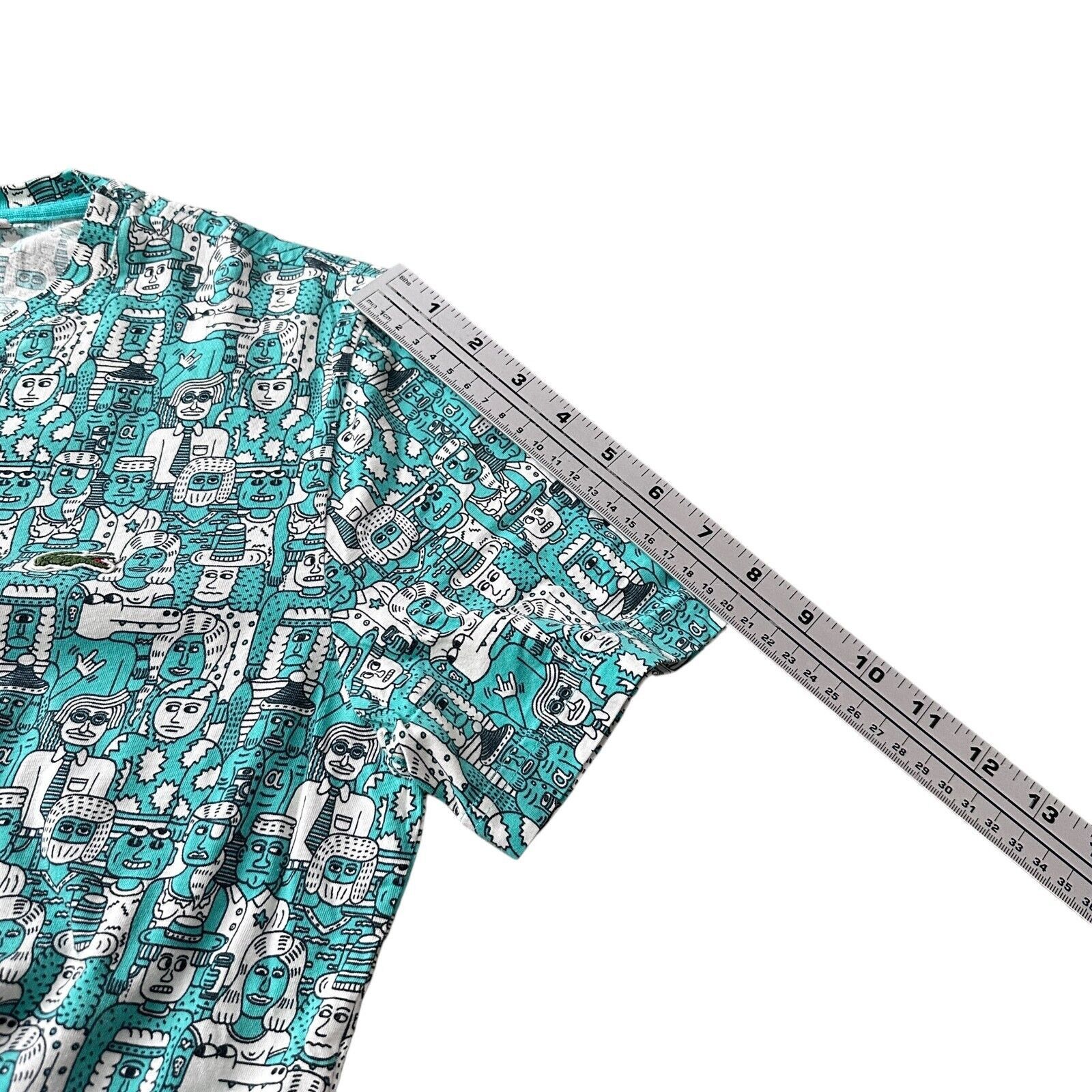 Lacoste Lacoste Live! Andy Rementer AOP T-Shirt Men’s 5 L Blue White Size US L / EU 52-54 / 3 - 9 Thumbnail