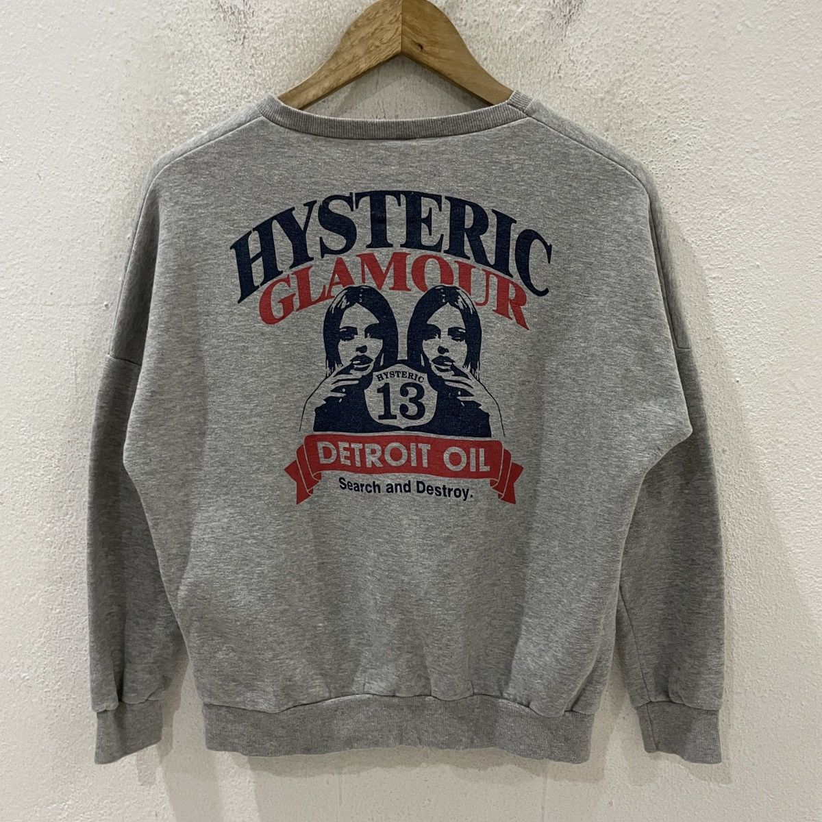 Vintage Hysteric Glamour Detroit Oil Big Logo Sweatshirt