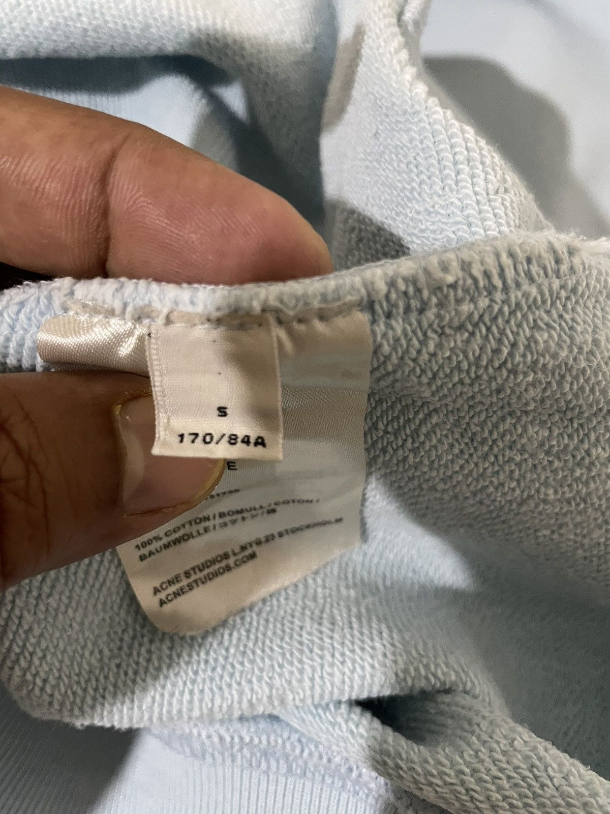 Acne Studios Rare🔥Acne Studios College Face Slubby Distressed Jumper Size US S / EU 44-46 / 1 - 15 Thumbnail