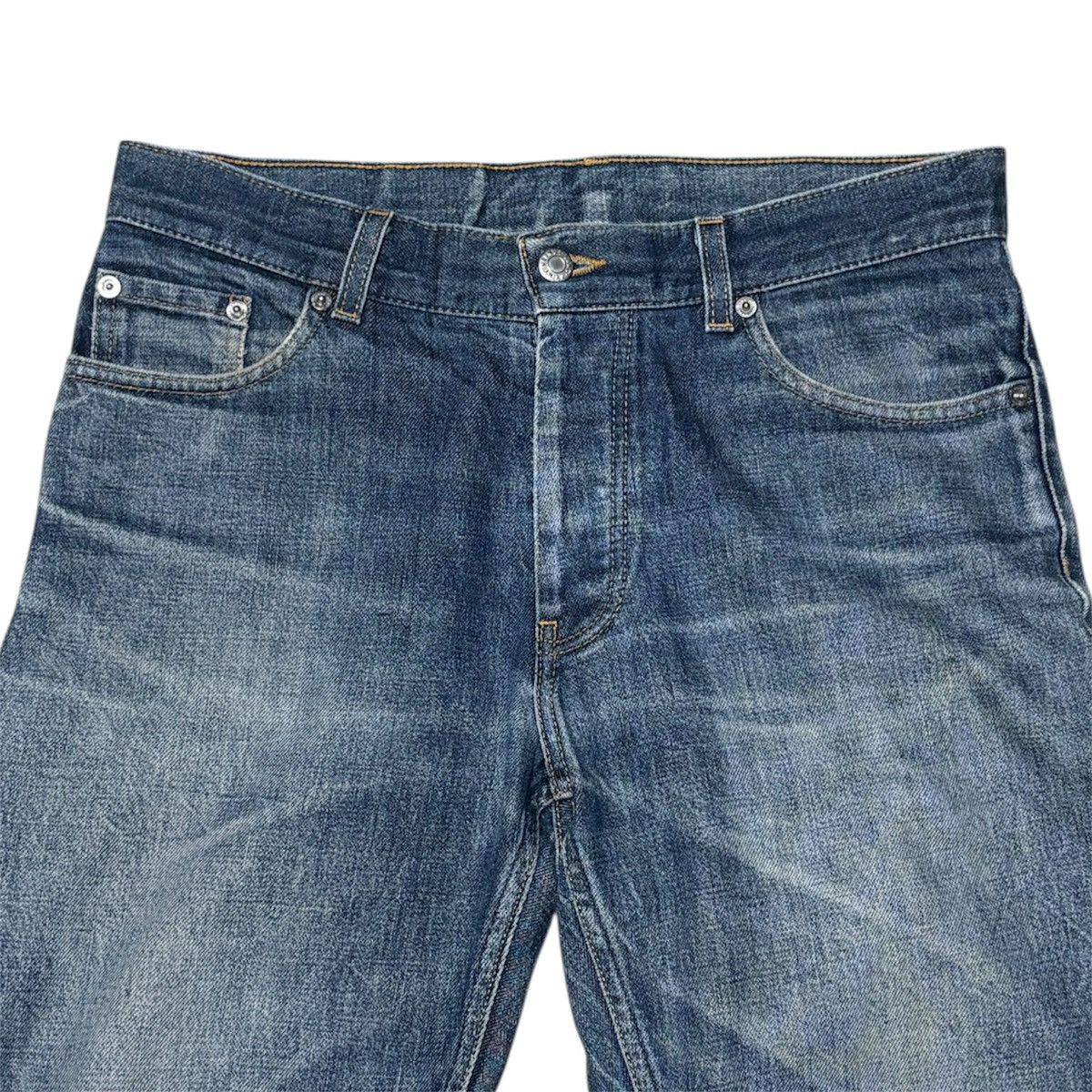 Helmut Lang ERALY 2000s HELMUT LANG CLASSIC CUT JEANS CUT OFF DENIM Size US 31 - 2 Thumbnail