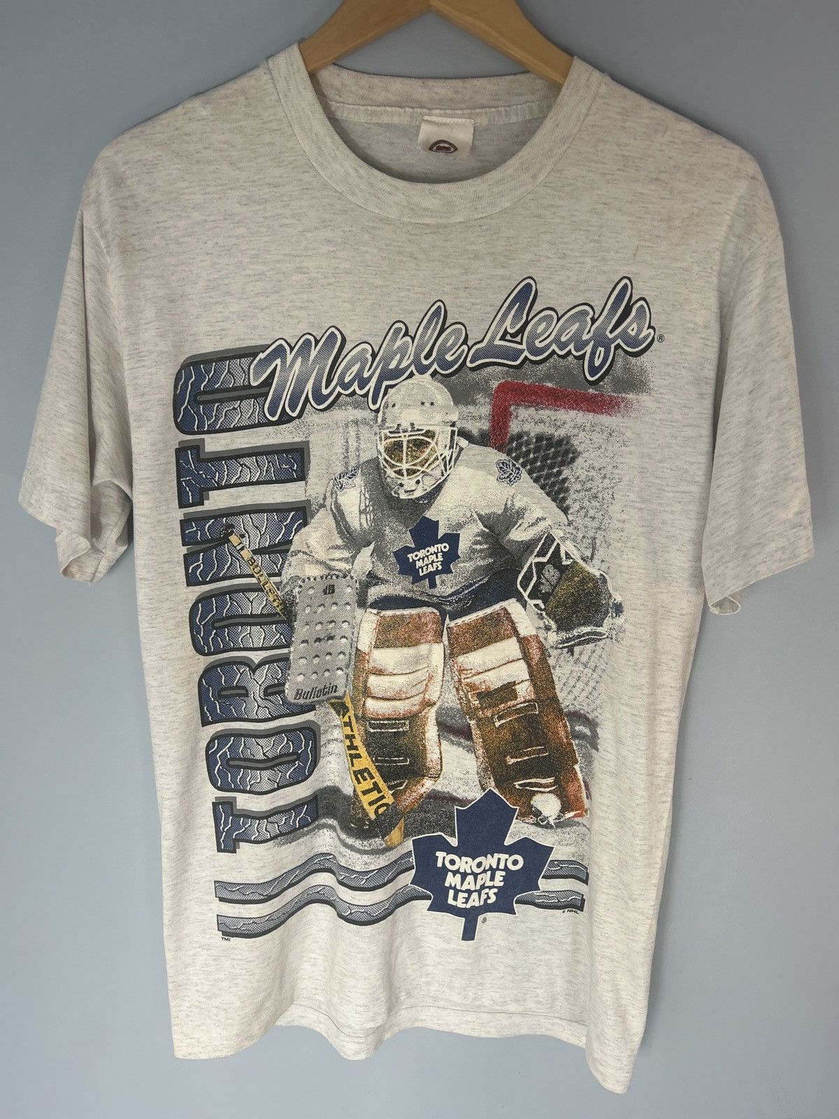NHL Vintage 90s Toronto Maple Leafs Goaltender NHL Tee Size US M / EU 48-50 / 2 - 1 Thumbnail