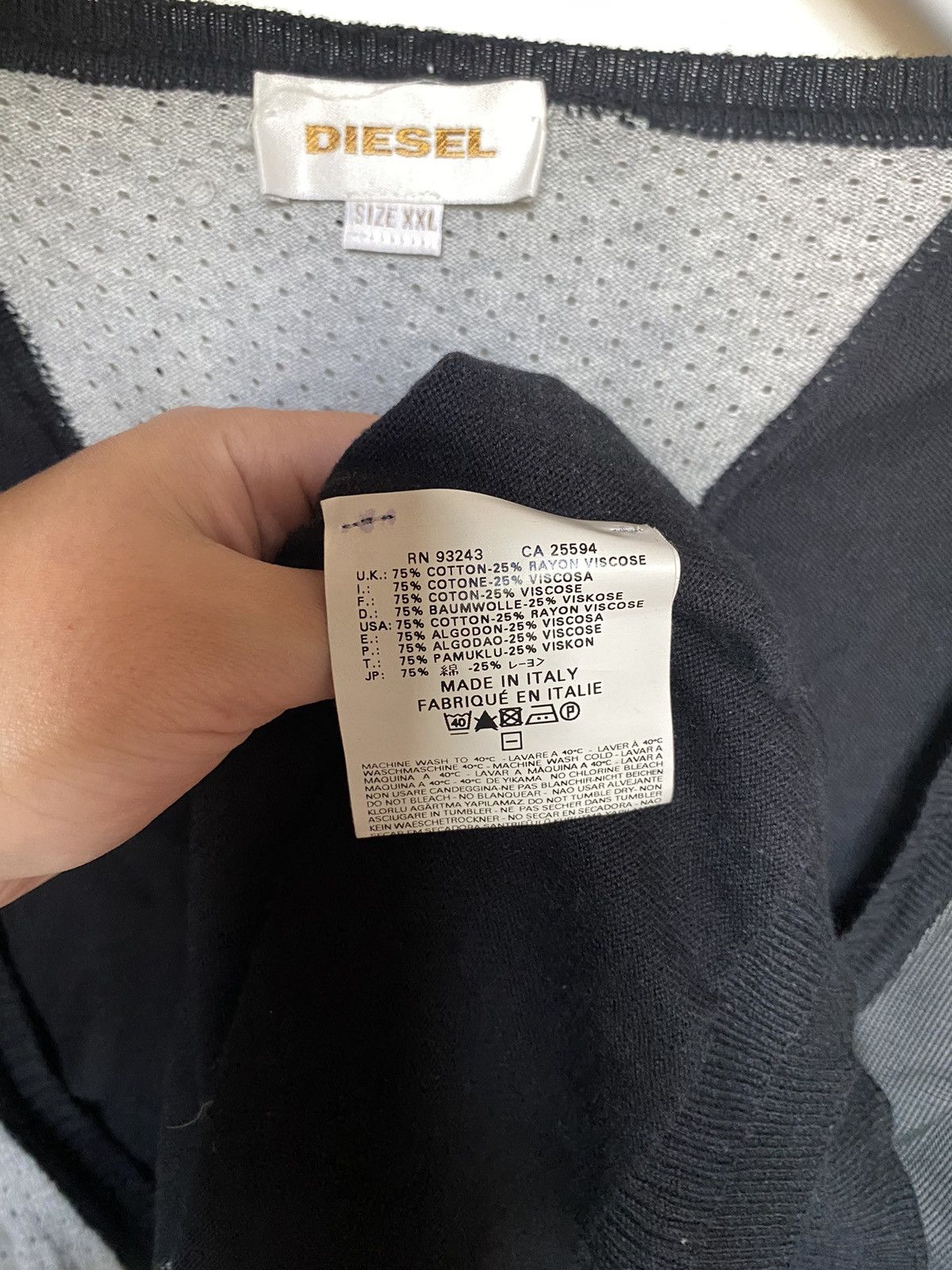 Diesel × Vintage Diesel cardigan MEN XXL Vintage Size US XXL / EU 58 / 5 - 7 Thumbnail