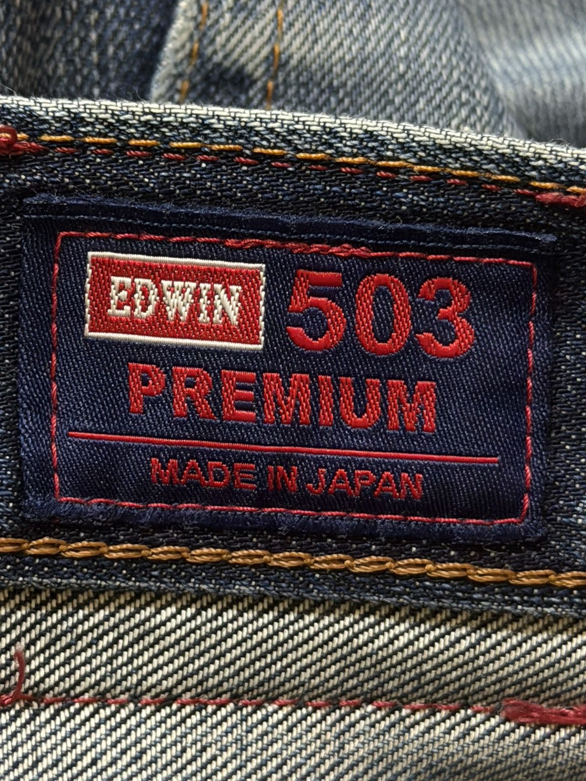 Edwin Vintage 90s Edwin Japan 503 Faded Wash Distressed Straight Size US 32 / EU 48 - 7 Thumbnail