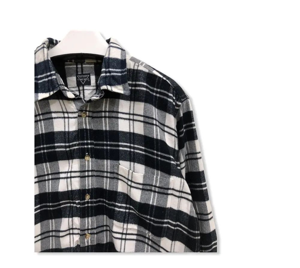 Vintage Vintage Time Bell Plaid Tartan Flannel Shirt 👕 Size US M / EU 48-50 / 2 - 2 Thumbnail