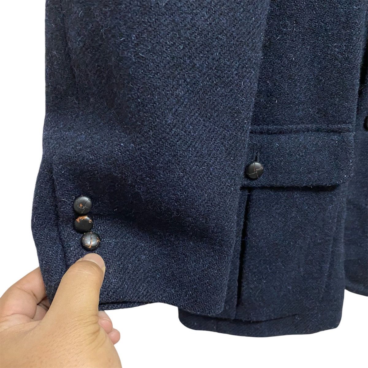 Harris Tweed Vintage Harris Tweed X Papas Wool Jacket Hand Woven Size 42L - 5 Thumbnail