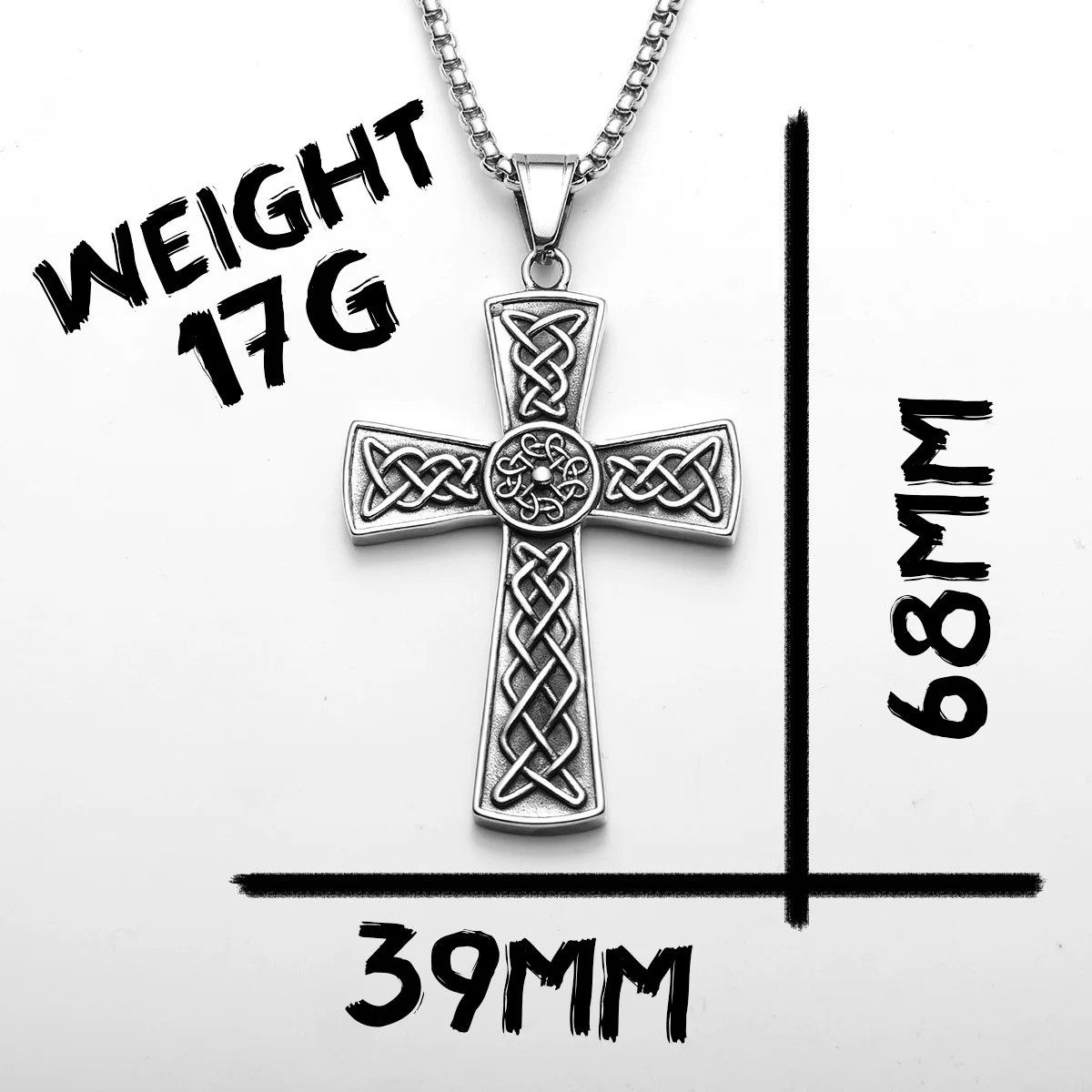 Other Carving Cross Pendant Accessories Necklace Gifts For Him Size ONE SIZE - 8 Thumbnail