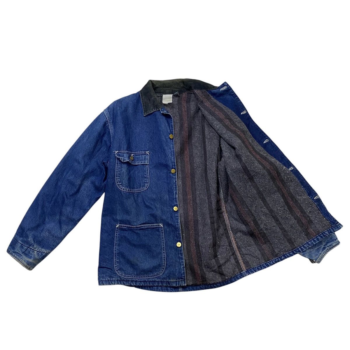 Carhartt Vintage Carhartt linen blanket denim chore jacket Size US L / EU 52-54 / 3 - 5 Thumbnail