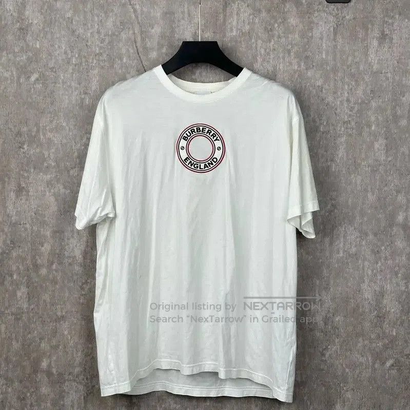 Burberry Burberry Women’s L Beige Cotton T-Shirt. Size L / US 10 / IT 46 - 1 Thumbnail