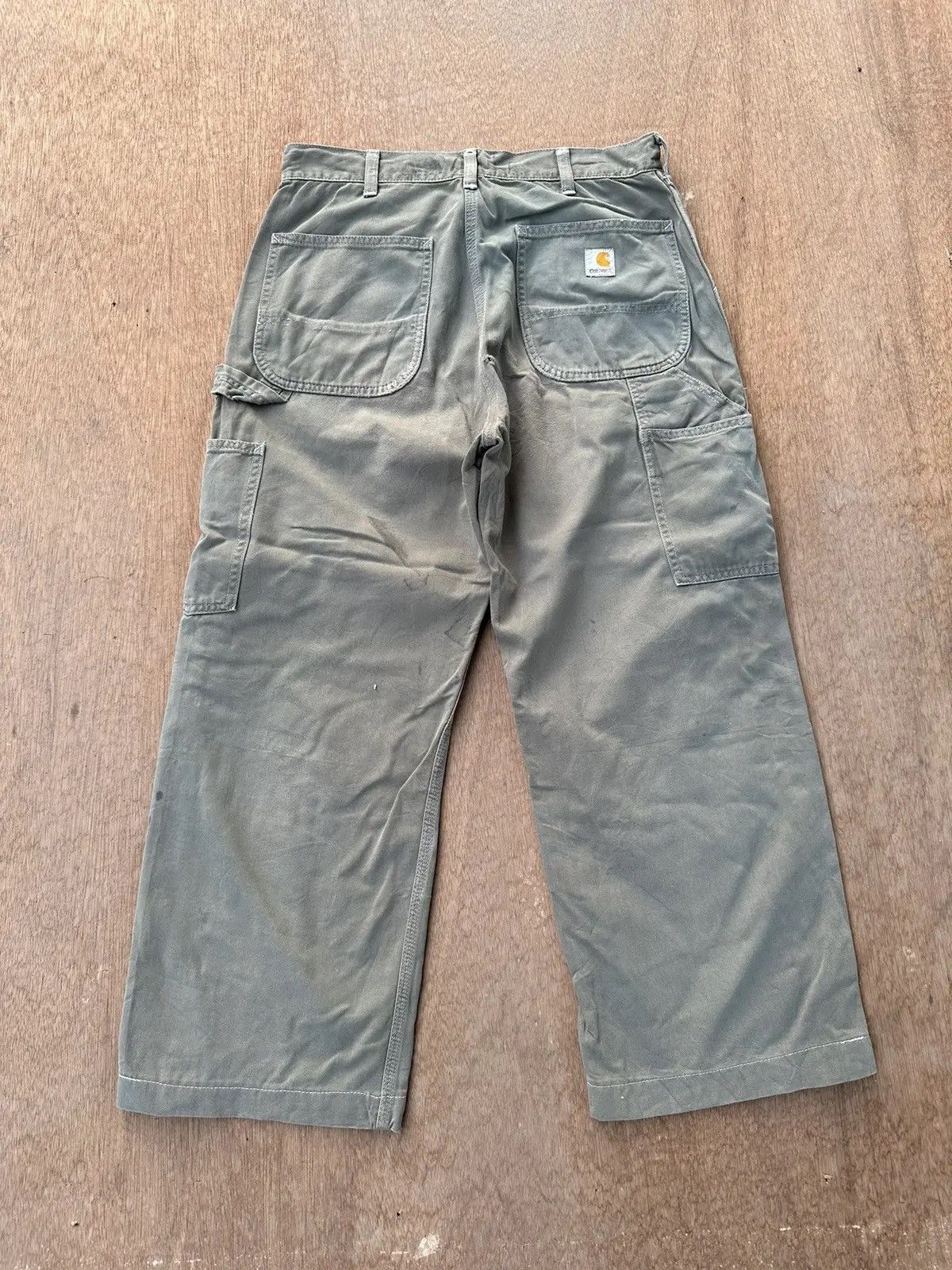 Carhartt RUSTY VINTAGE CARHARTT WORK WEAR FADED BAGGY CARPENTER PANTS Size US 29 - 12 Thumbnail