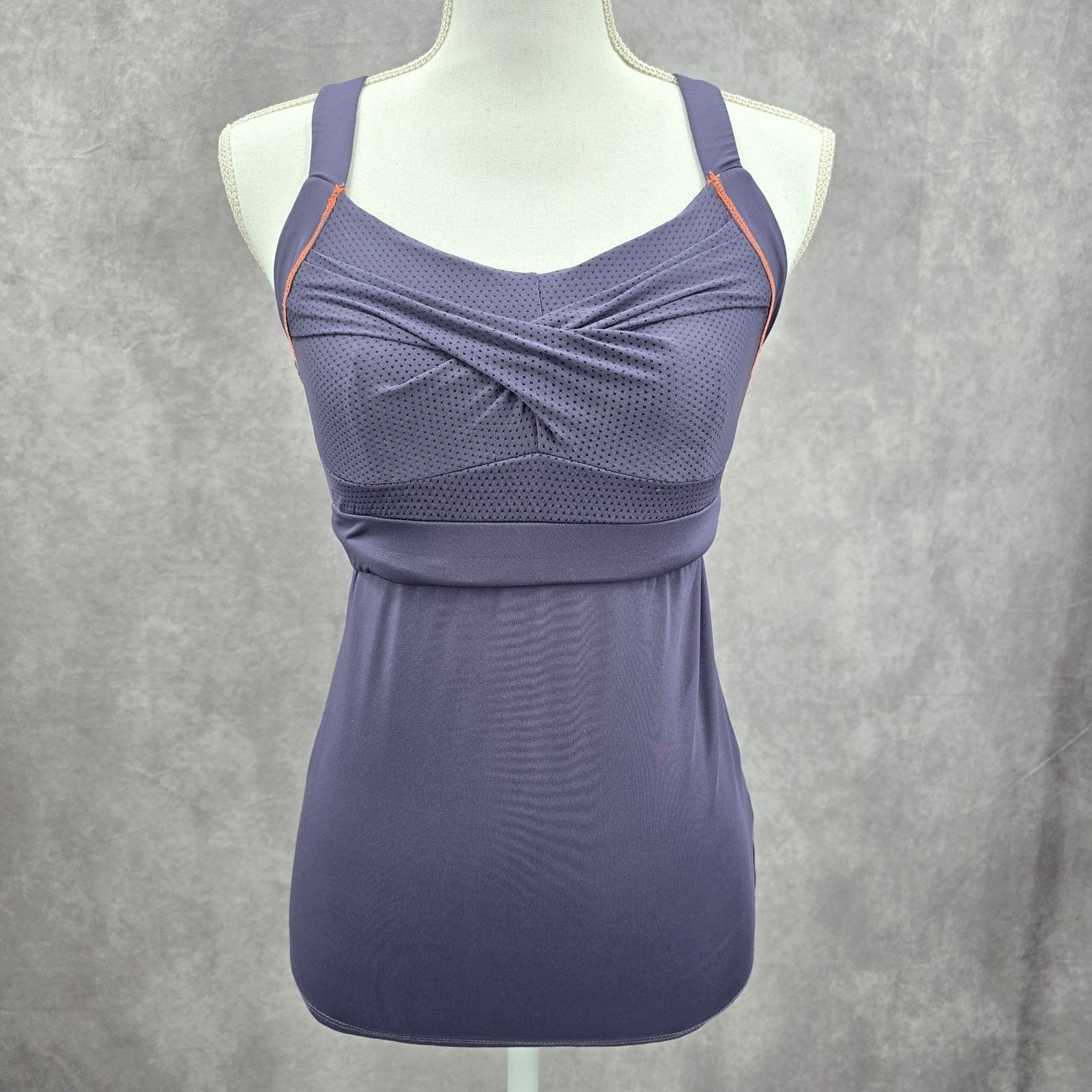 Other Lucky In Love Purple Crisscross Activewear Tank Tom Small Size S / US 4 / IT 40 - 1 Thumbnail