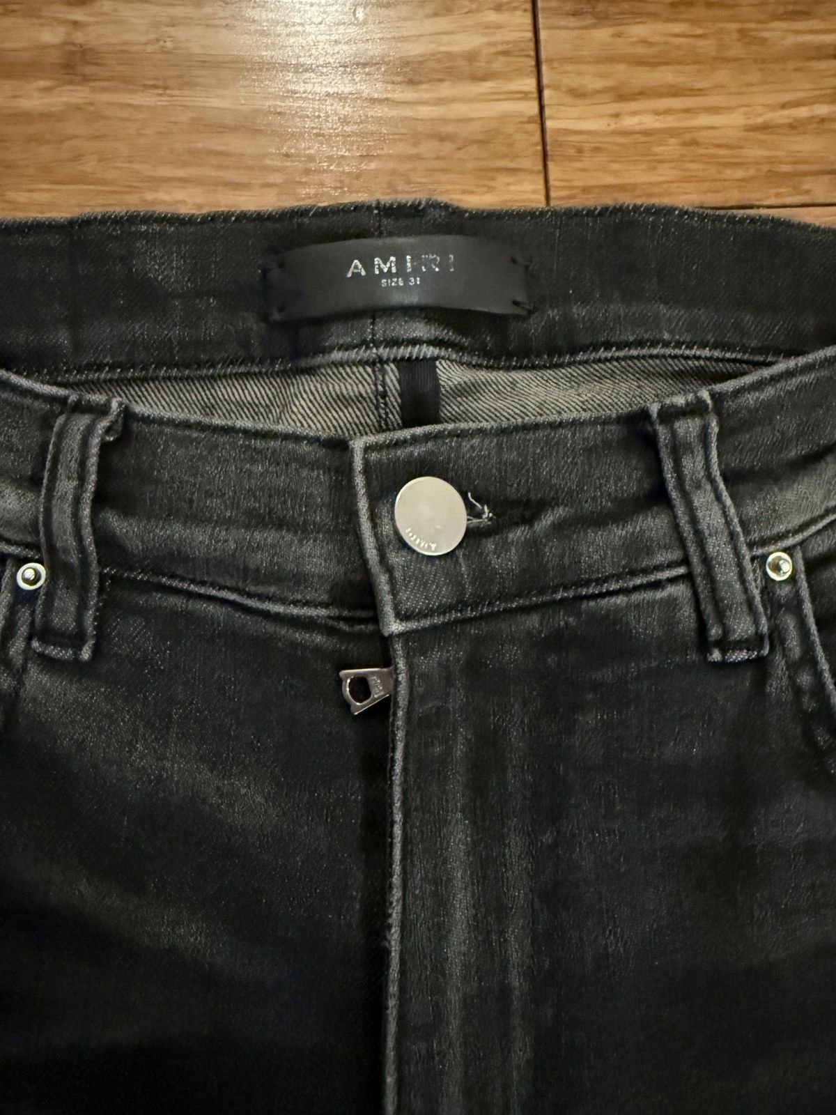 Amiri Amiri Stack Jean Gray Size US 31 - 5 Thumbnail