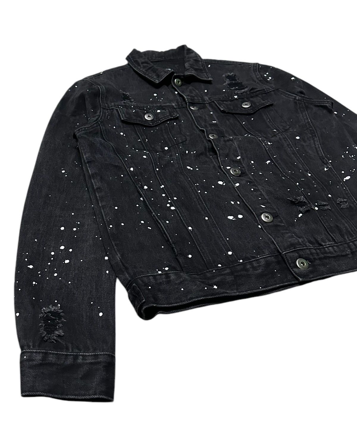 Forever 21 Forever 21 men distressed style paints denim jacket Size US S / EU 44-46 / 1 - 5 Thumbnail