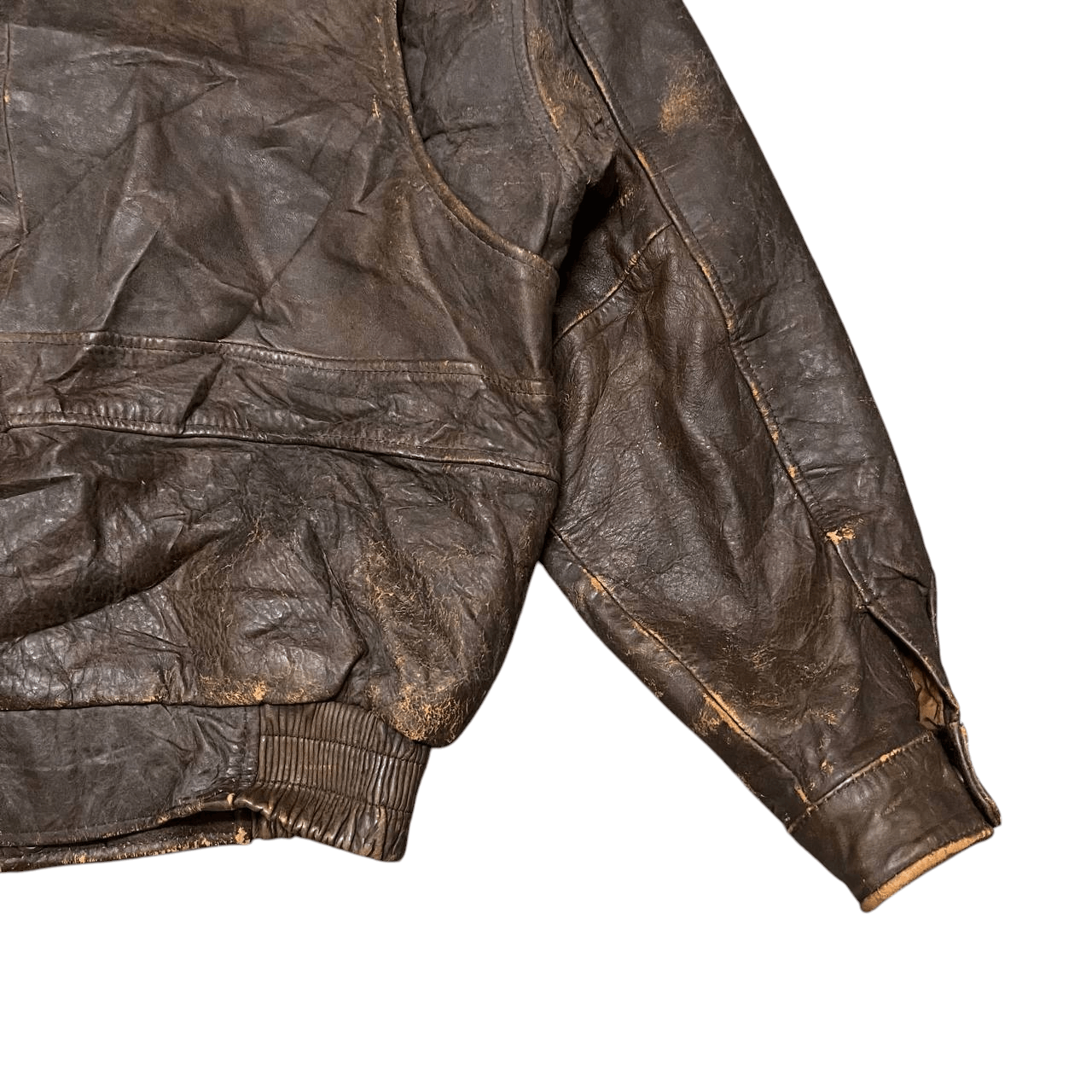 Leather Vintage Skelly Aero Dynamic Gasoline Cuir Leather Jacket Size US L / EU 52-54 / 3 - 17 Thumbnail