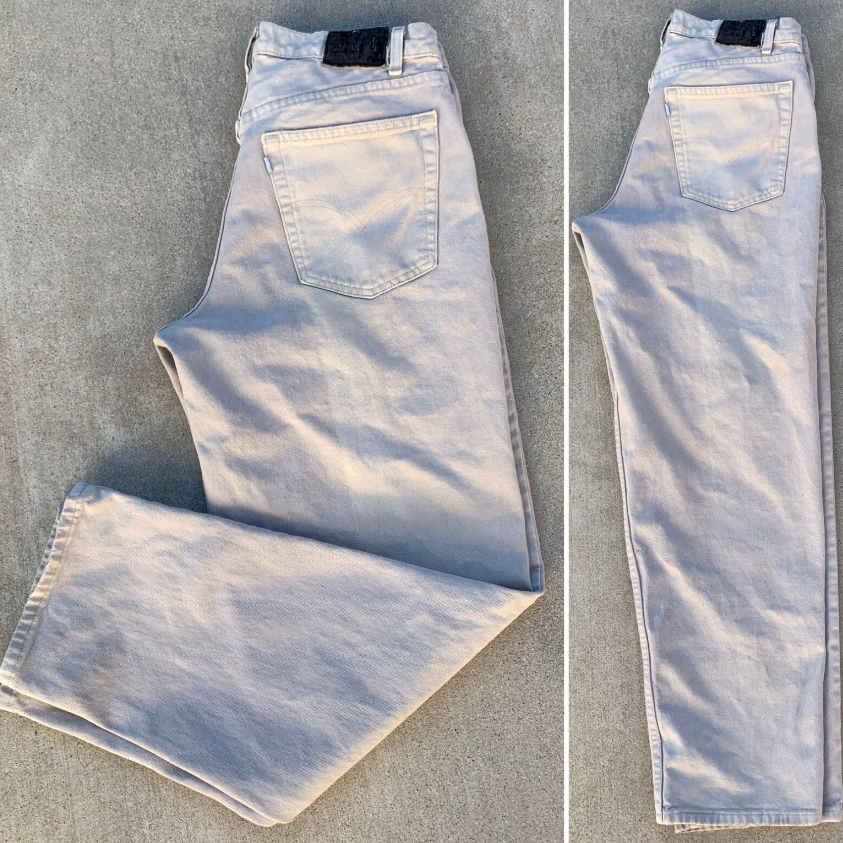 Vintage VINTAGE Levi’s silverTab Baggy Jeans Beige W 36 L 34 Made In USA Size US 36 / EU 52 - 3 Thumbnail