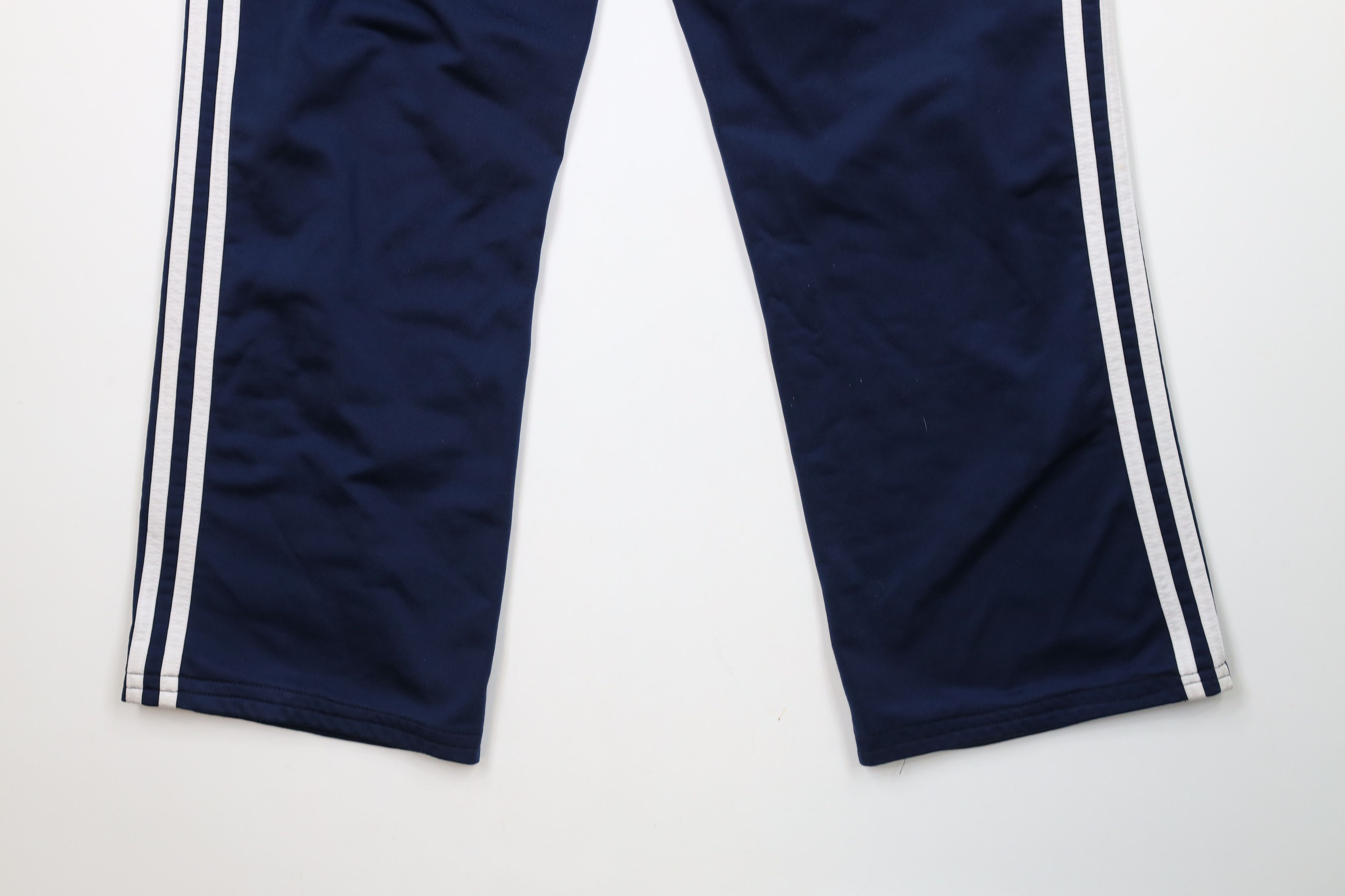 Adidas × Vintage Vintage Y2K Adidas Spell Out Striped Wide Leg Pants Blue Size 30" / US 8 / IT 44 - 14 Thumbnail