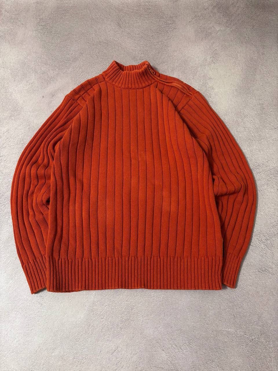 Vintage Vintage Diesel style orange distressed sweatshirt Size US M / EU 48-50 / 2 - 1 Thumbnail