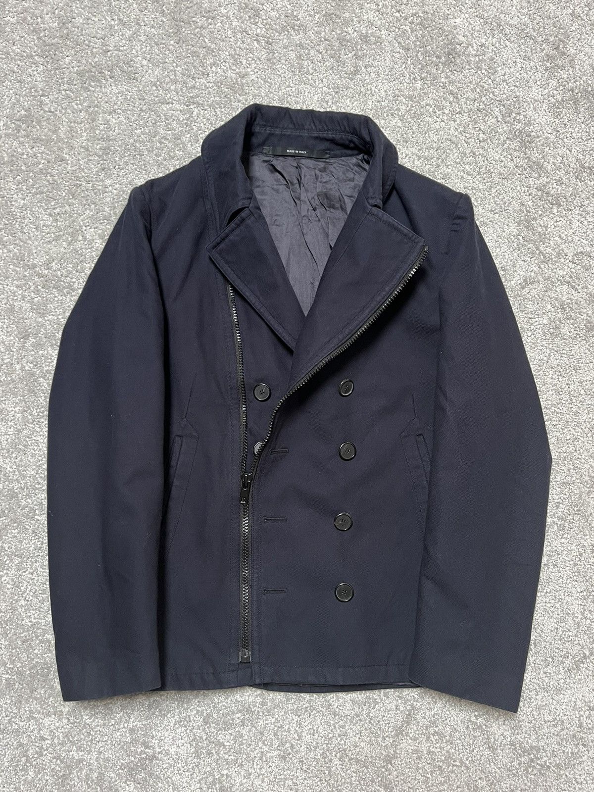 Givenchy Givenchy Blue Coat Jacket Size L Size US L / EU 52-54 / 3 - 1 Thumbnail