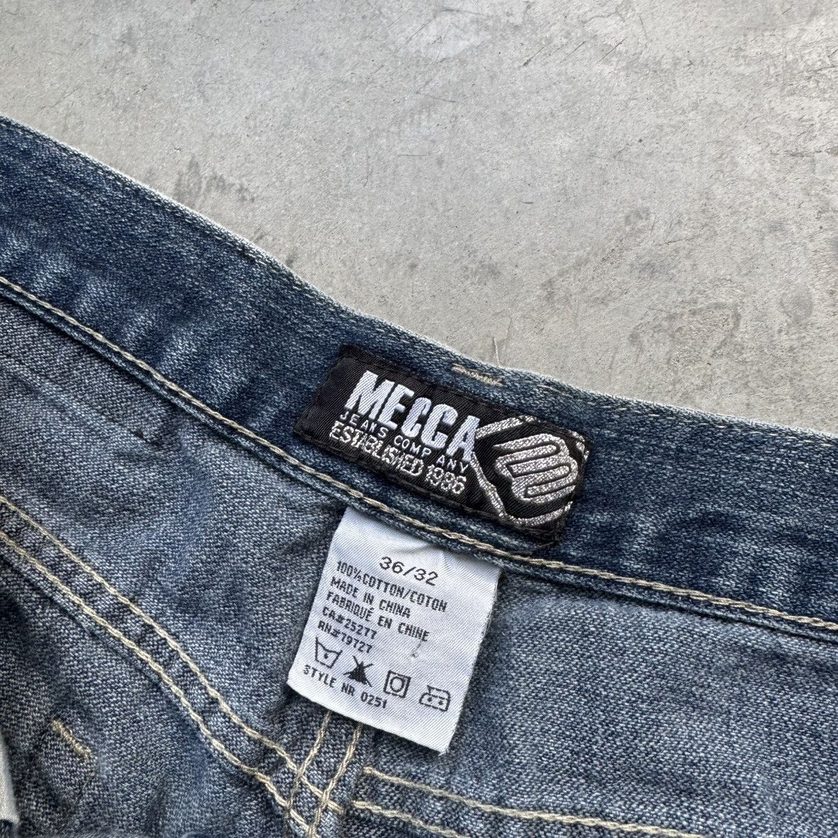 Mecca Vintage Y2K Mecca Baggy Medium Wash Denim Jeans Size US 36 / EU 52 - 3 Thumbnail