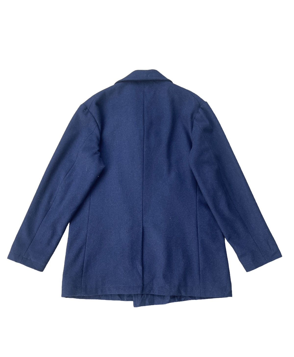 Designer × Japanese Brand × Takeo Kikuchi Vintage Takeo Kikuchi Peacoat – Notched Collar Wool Jacket Size US M / EU 48-50 / 2 - 2 Thumbnail