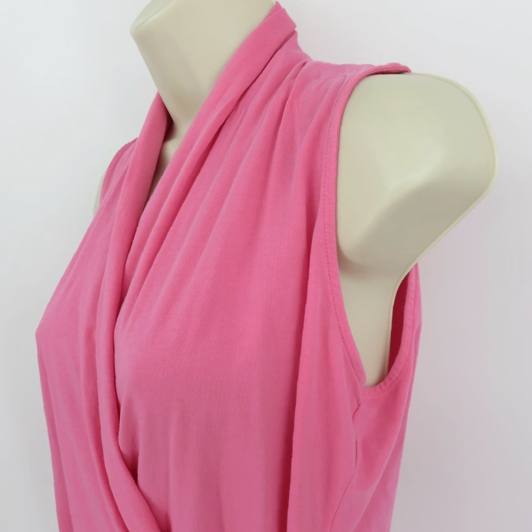 Ralph Lauren Lauren Ralph Lauren LRL Women Blouse M Pink Sleeveless Wrap Shirt Top Size M / US 6-8 / IT 42-44 - 3 Thumbnail
