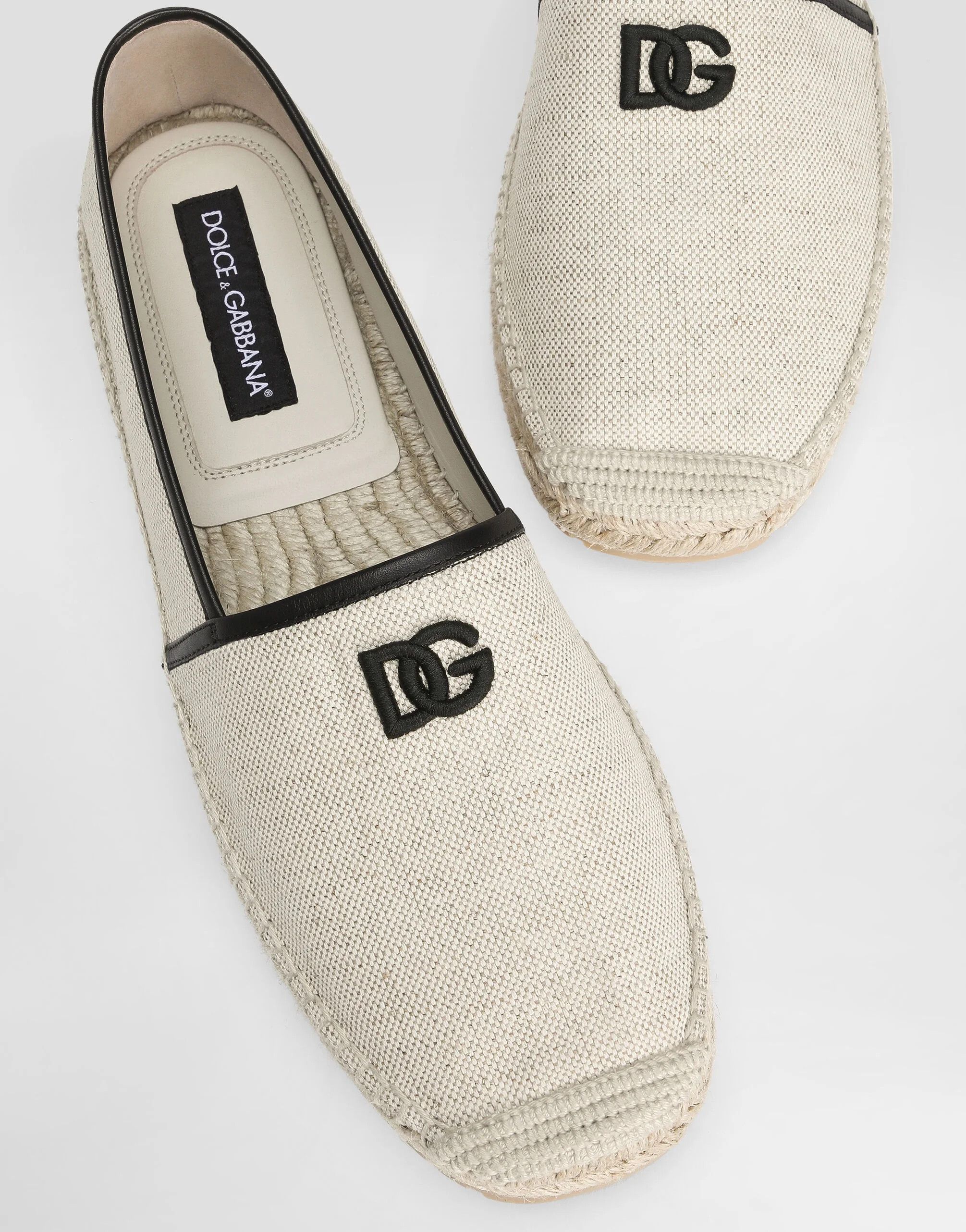 Dolce & Gabbana os11x0526 Salt & Pepper And Nappa Espadrilles in Beige Size US 12 / EU 45 - 4 Thumbnail
