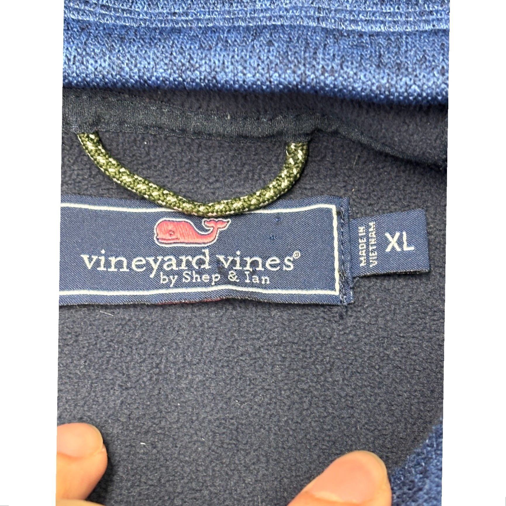 Vineyard Vines Vineyard Vines Fleece Hoodie Blue XL Full Zip Pocket Pullover Athleisure Mens Size US XL / EU 56 / 4 - 2 Thumbnail