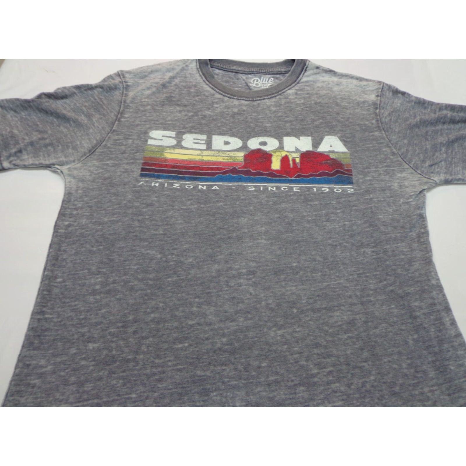 Vintage Blue 84 SEDONA Arizona Graphic T Shirt Gray M Adult Unisex Short Sleeve Crew Neck Cotton Blend Size M Size US M / EU 48-50 / 2 - 2 Thumbnail