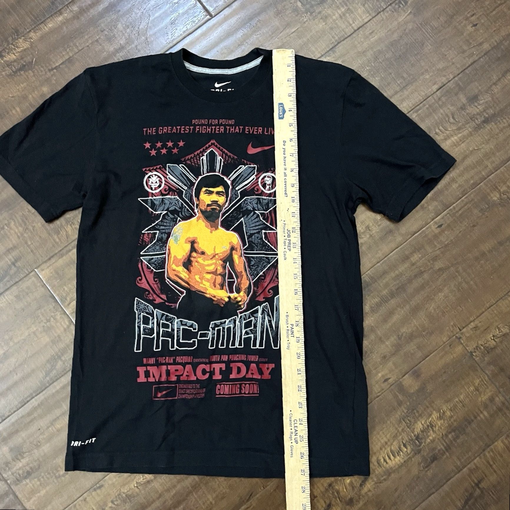 Nike VINTAGE Nike Dri-Fit Manny Pacquiao Boxing T-Shirt Men Small Black Sports 2000s Size US S / EU 44-46 / 1 - 8 Thumbnail