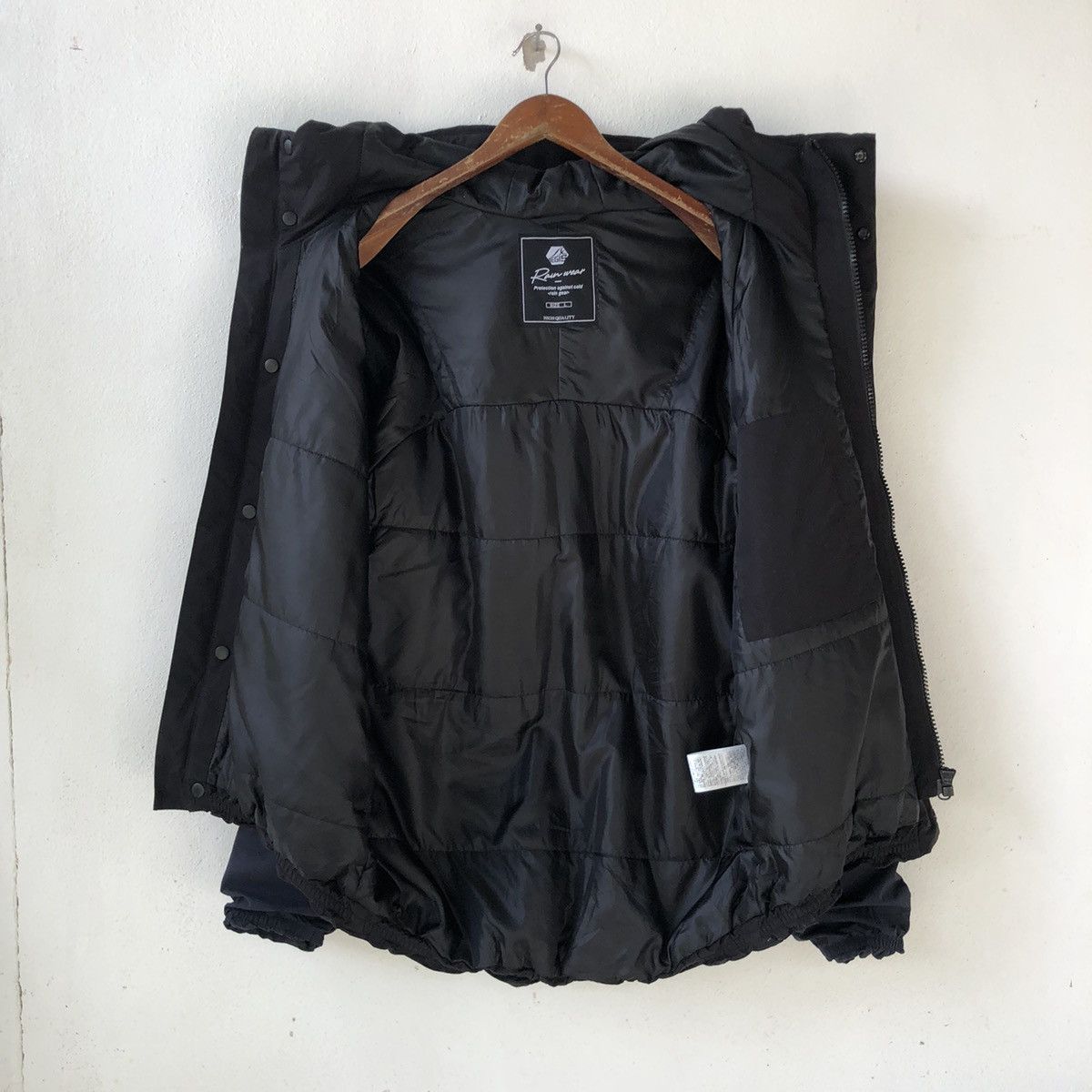 Japanese Brand AEGIS Rainwear Protection Cold-Resistant Hooded Jacket Size US M / EU 48-50 / 2 - 3 Thumbnail