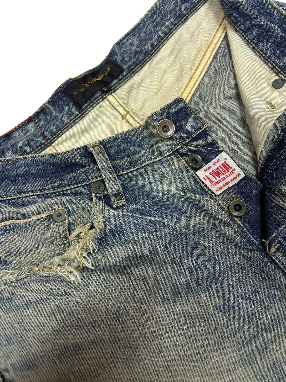 *A VONTADE × If Six Was Nine Vtg A Vontade Kazuyuki Yamakawa Distressed Selvedge Jeans Size US 30 / EU 46 - 11 Thumbnail