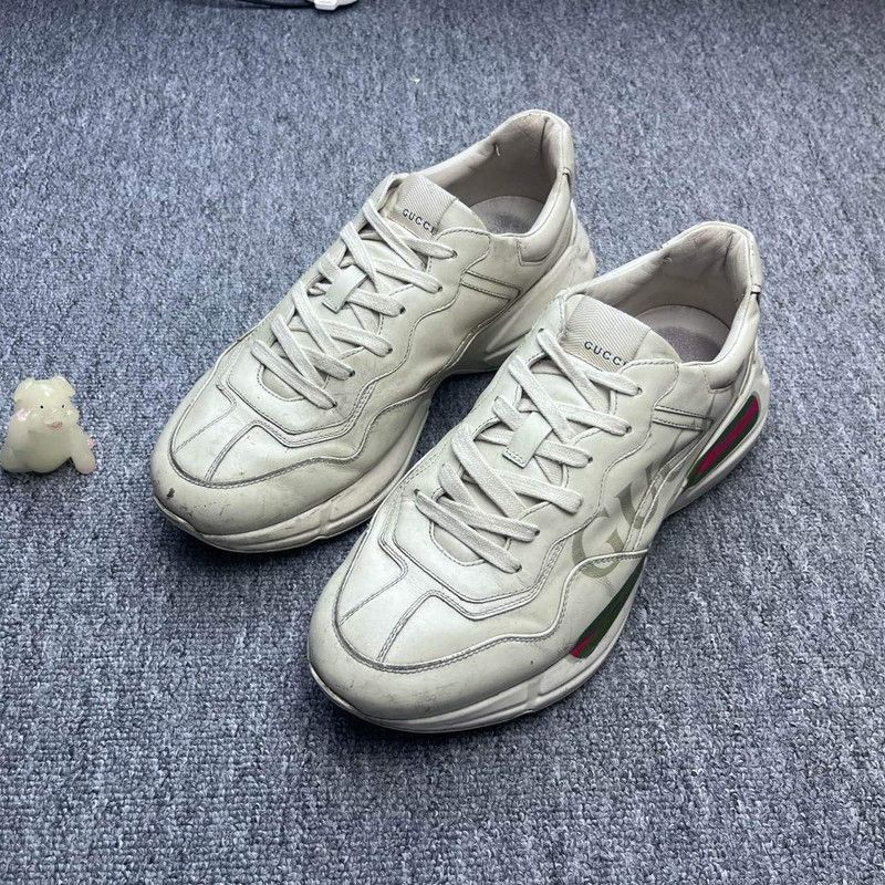 Gucci Gucci Rhyton Logo Low-Top Dad Sneakers for Men 0079 Size US 9.5 / EU 42-43 - 1 Thumbnail