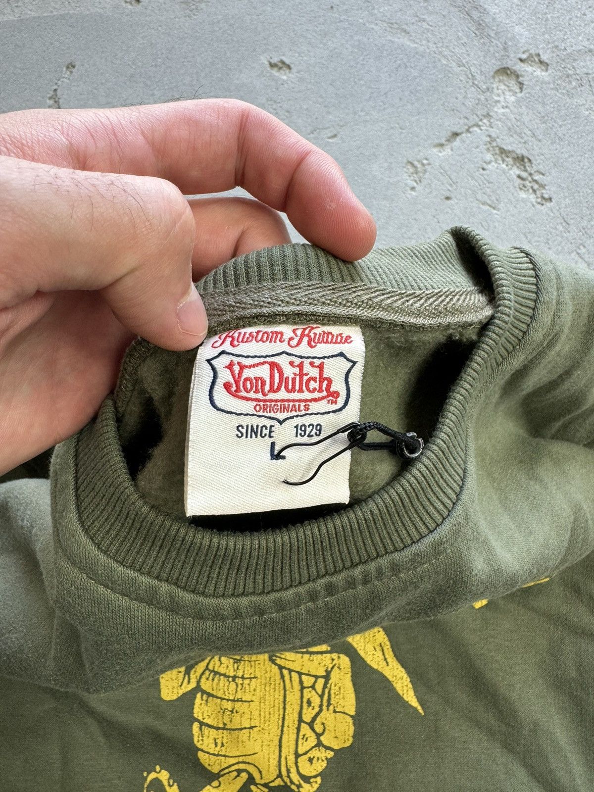 Vintage × Von Dutch Vintage Von Dutch Knit Logo Sweater Size US L / EU 52-54 / 3 - 5 Thumbnail