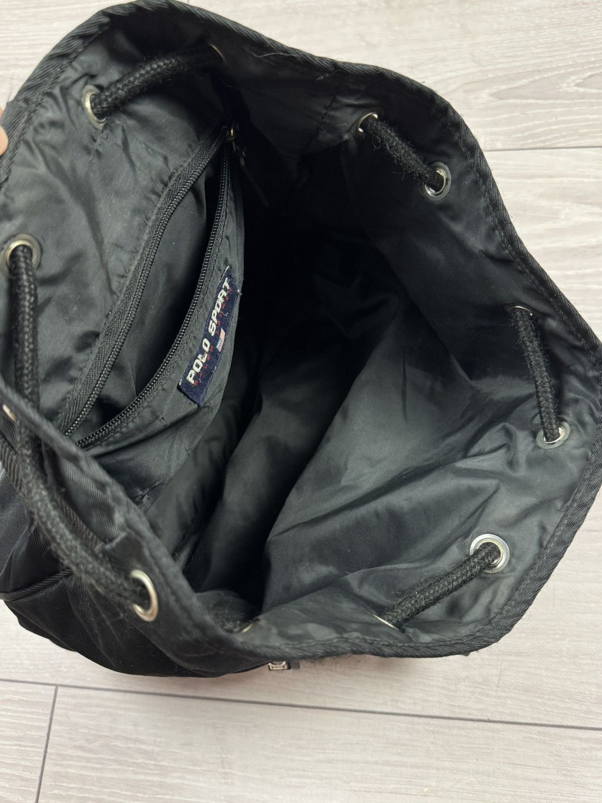 Polo Ralph Lauren Vintage 90's Polo Sport Ralph Lauren Drawstring Backpack Size ONE SIZE - 9 Thumbnail