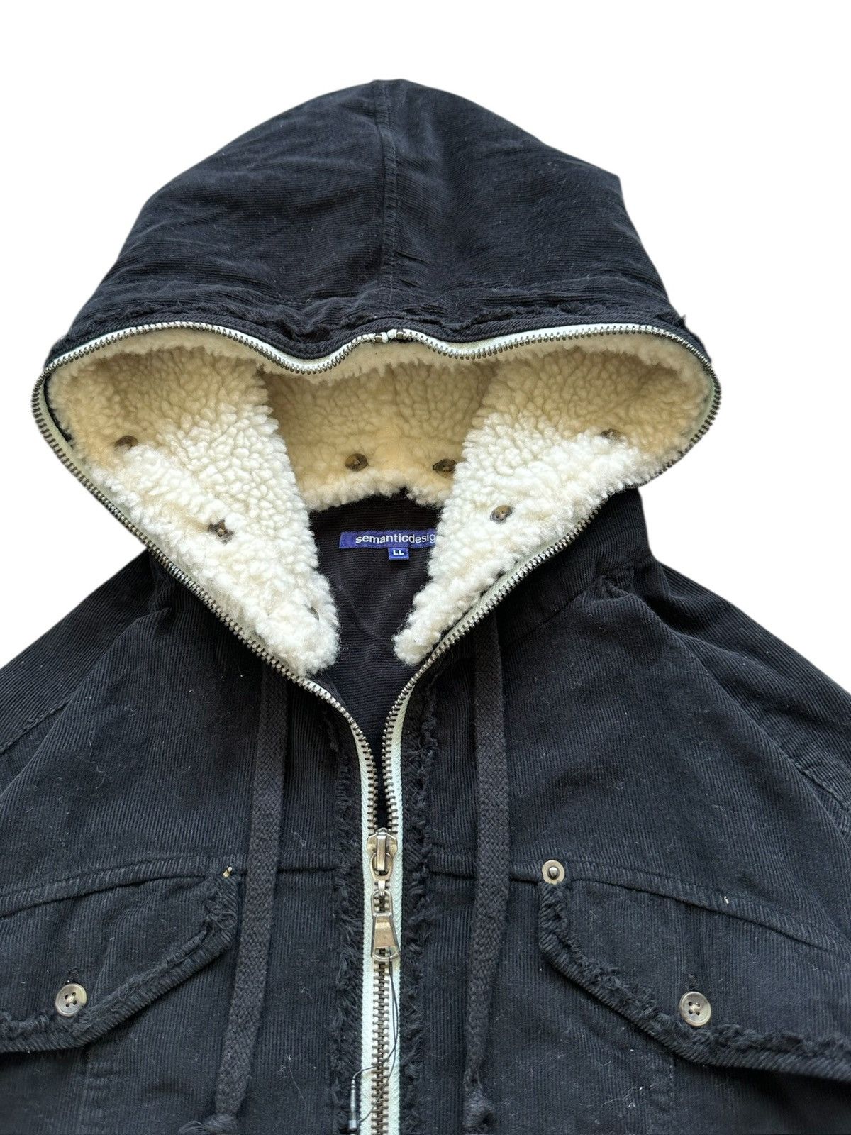 semanticdesign 00’s Semanticdesign v-kei gimp zipper hoodie Size US L / EU 52-54 / 3 - 6 Thumbnail