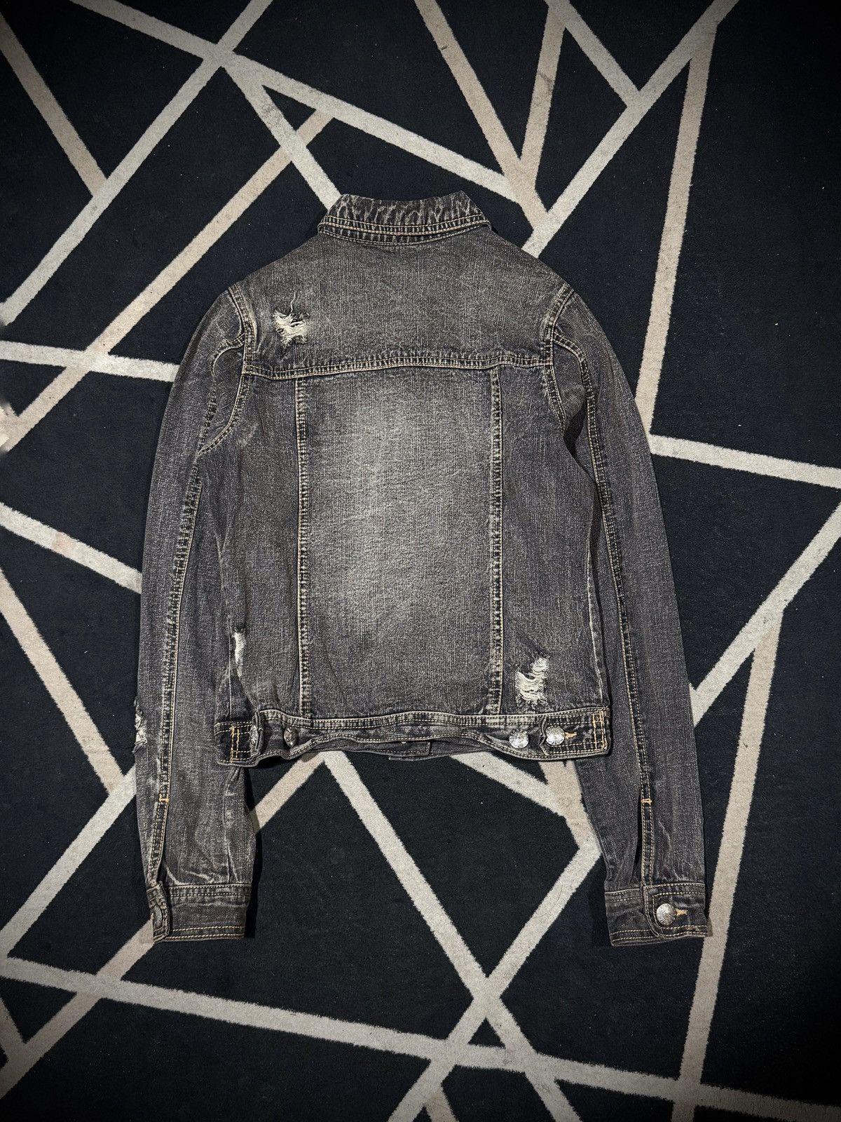 If Six Was Nine Japanese Studded Ring Digdeep Denim Jacket Distressed Size US S / EU 44-46 / 1 - 2 Thumbnail