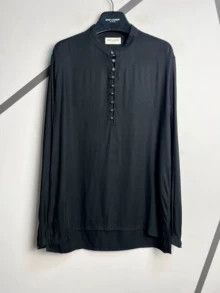 Saint Laurent Paris single-breasted, black court shirt Size US M / EU 48-50 / 2 - 1 Thumbnail
