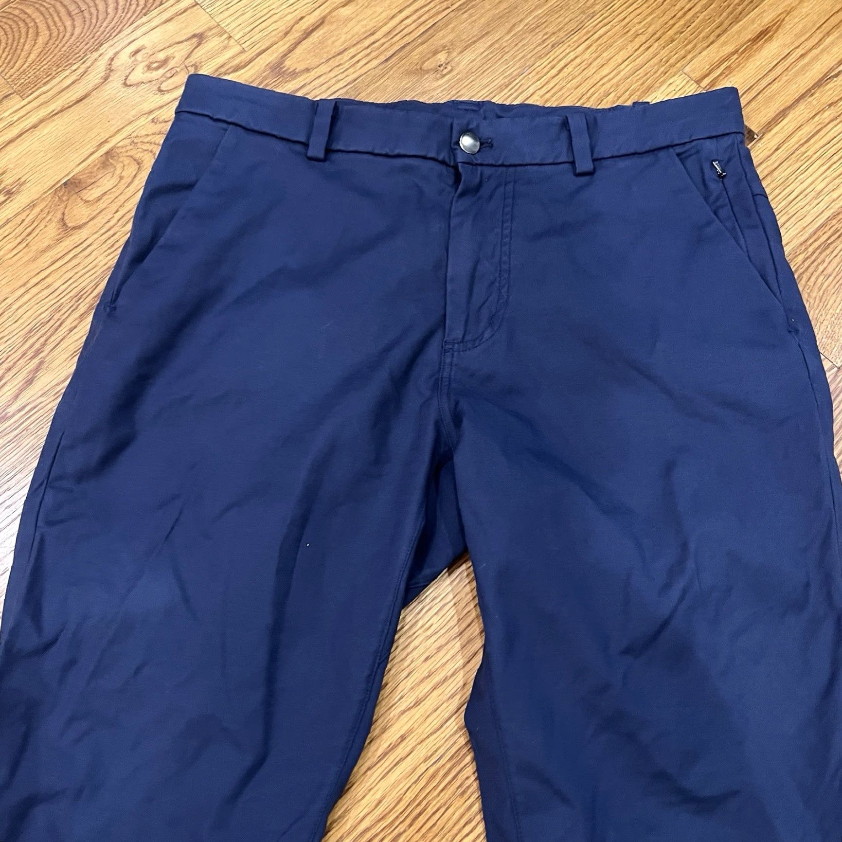 Lululemon Lululemon ABC Pant Slim Navy Blue Nylon Stretch Chino Pant 32x32 Adult Mens Size US 32 / EU 48 - 2 Thumbnail
