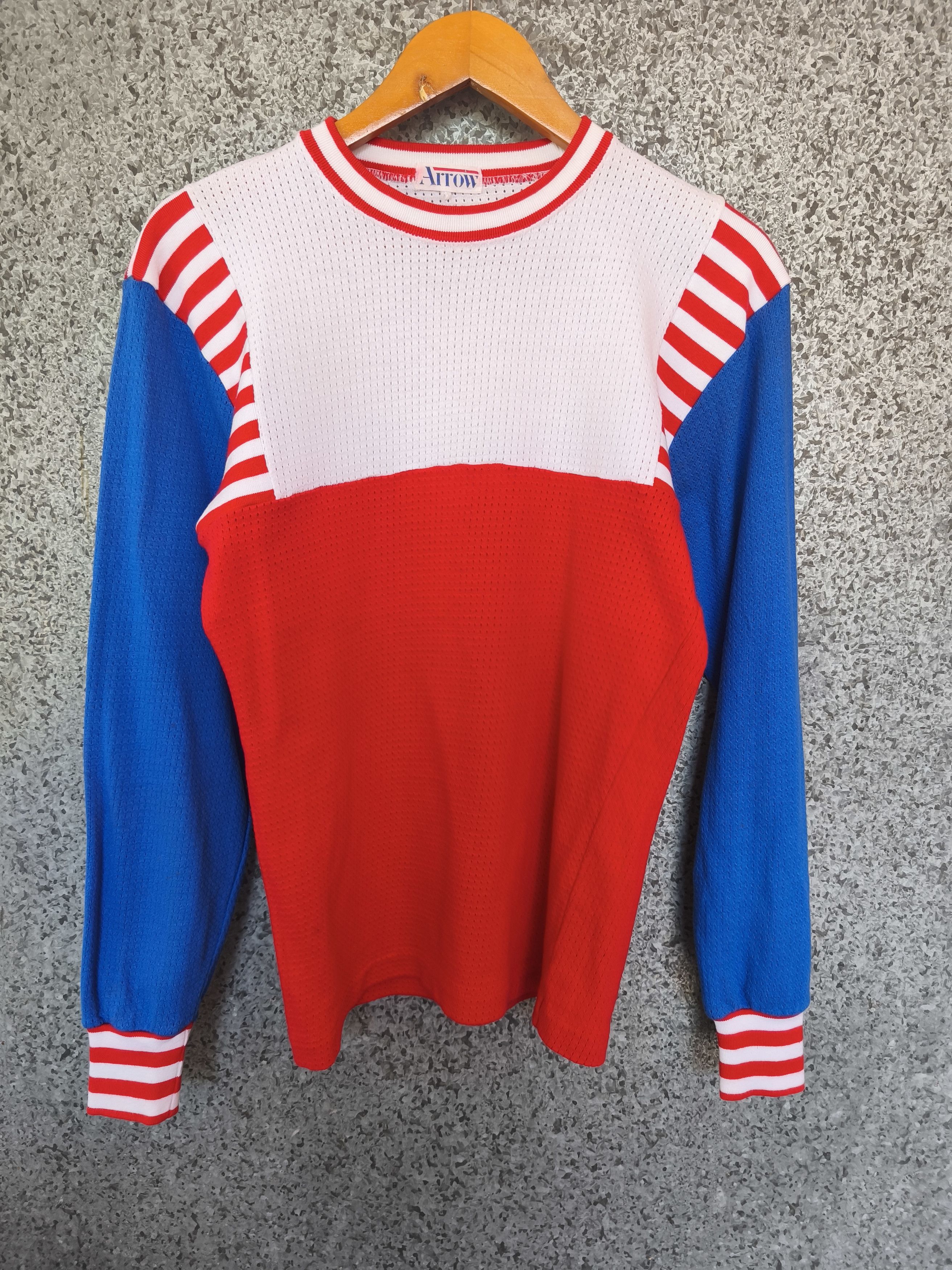 Arrow Vintage 80s Vintage ARROW t shirt long sleeve mesh design Size US S / EU 44-46 / 1 - 1 Thumbnail