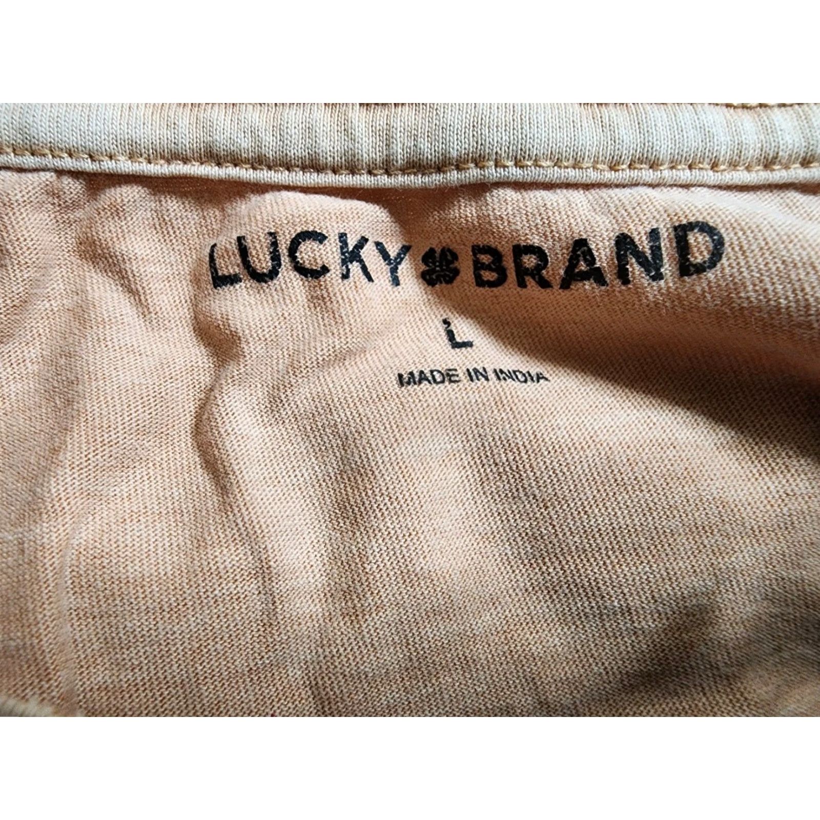 Lucky Brand Lucky Brand Womens T-Shirt Pink Short Sleeve Round Neck Vintage Style Nature Mushrooms Flowers Boho Peace Size L / US 10 / IT 46 - 5 Thumbnail