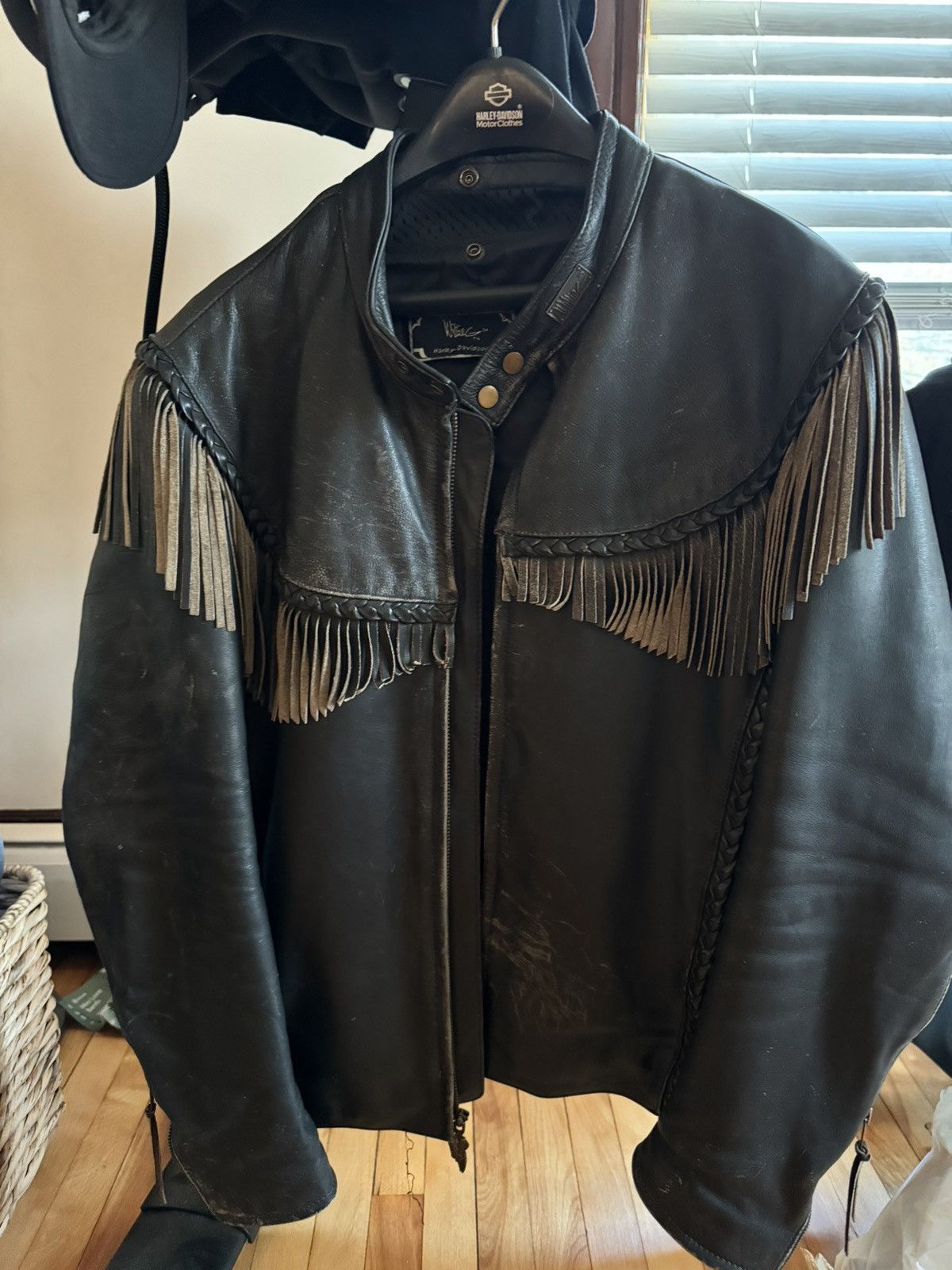 Harley Davidson × Vintage Harley Davidson Vintage Genuine Leather Jacket RARE Size US S / EU 44-46 / 1 - 1 Thumbnail