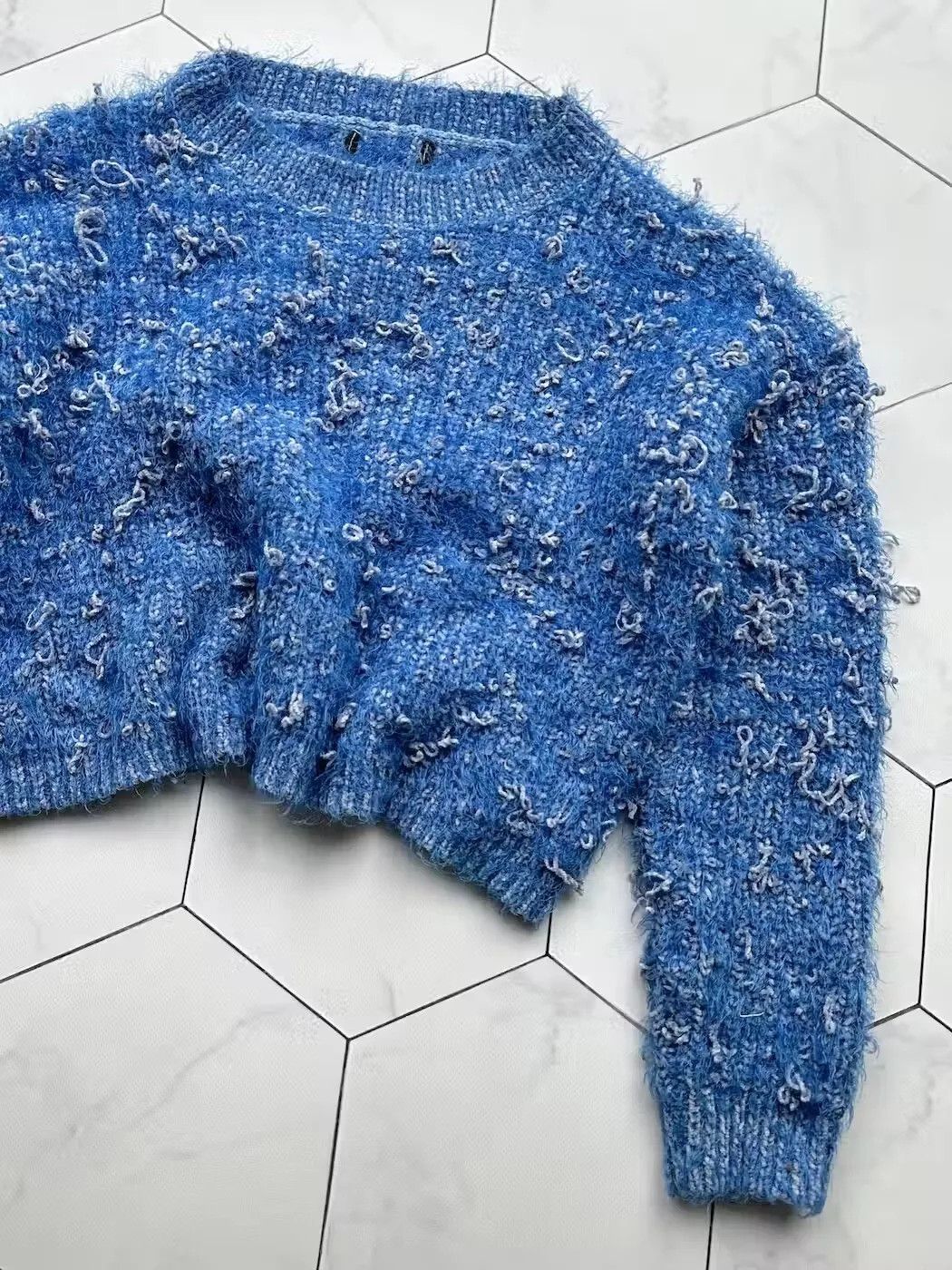 Japanese Brand Vintage Mohair Sweater (B441)E2 Size S / US 4 / IT 40 - 3 Thumbnail