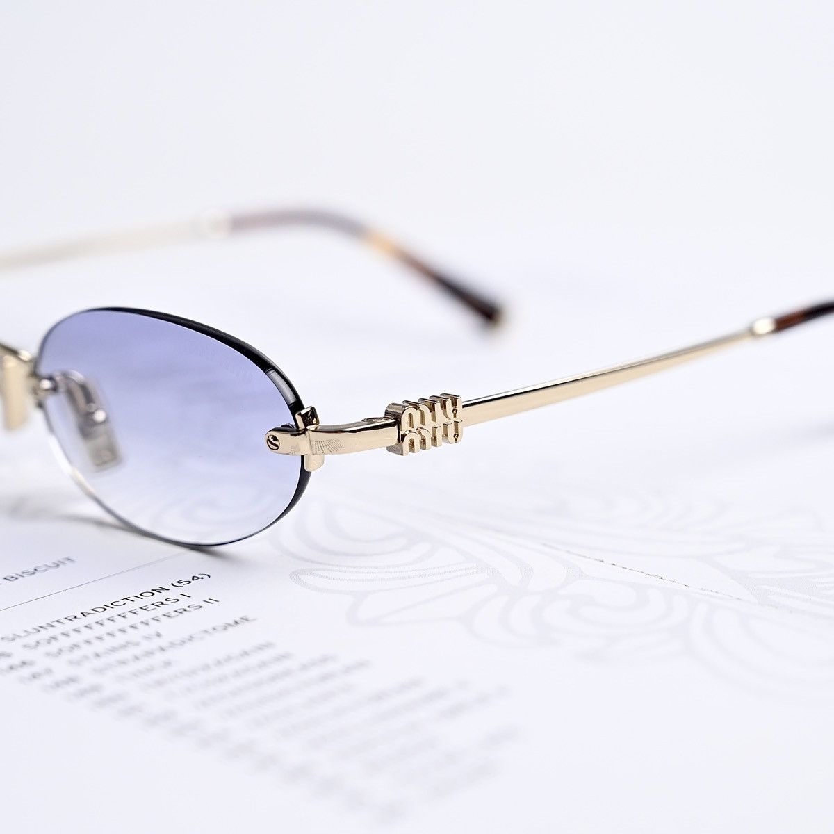 Miu Miu MIU MIU 0MU A54S ZVN80O SUNGLASSES Size ONE SIZE - 3 Thumbnail