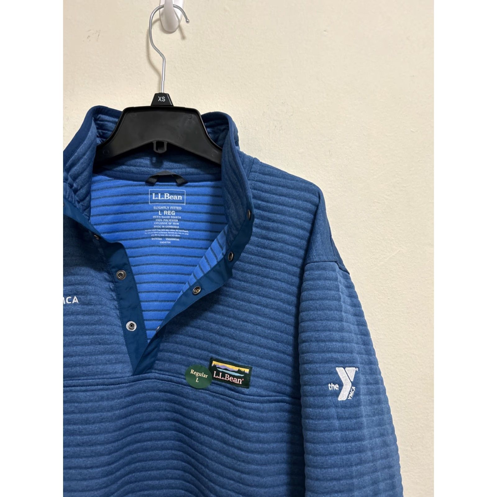 Vintage L.L.Bean Airlight Knit Pullover Mens L Blue Light Ocean Slightly Fitted Sweater 506874 Size US L / EU 52-54 / 3 - 5 Thumbnail
