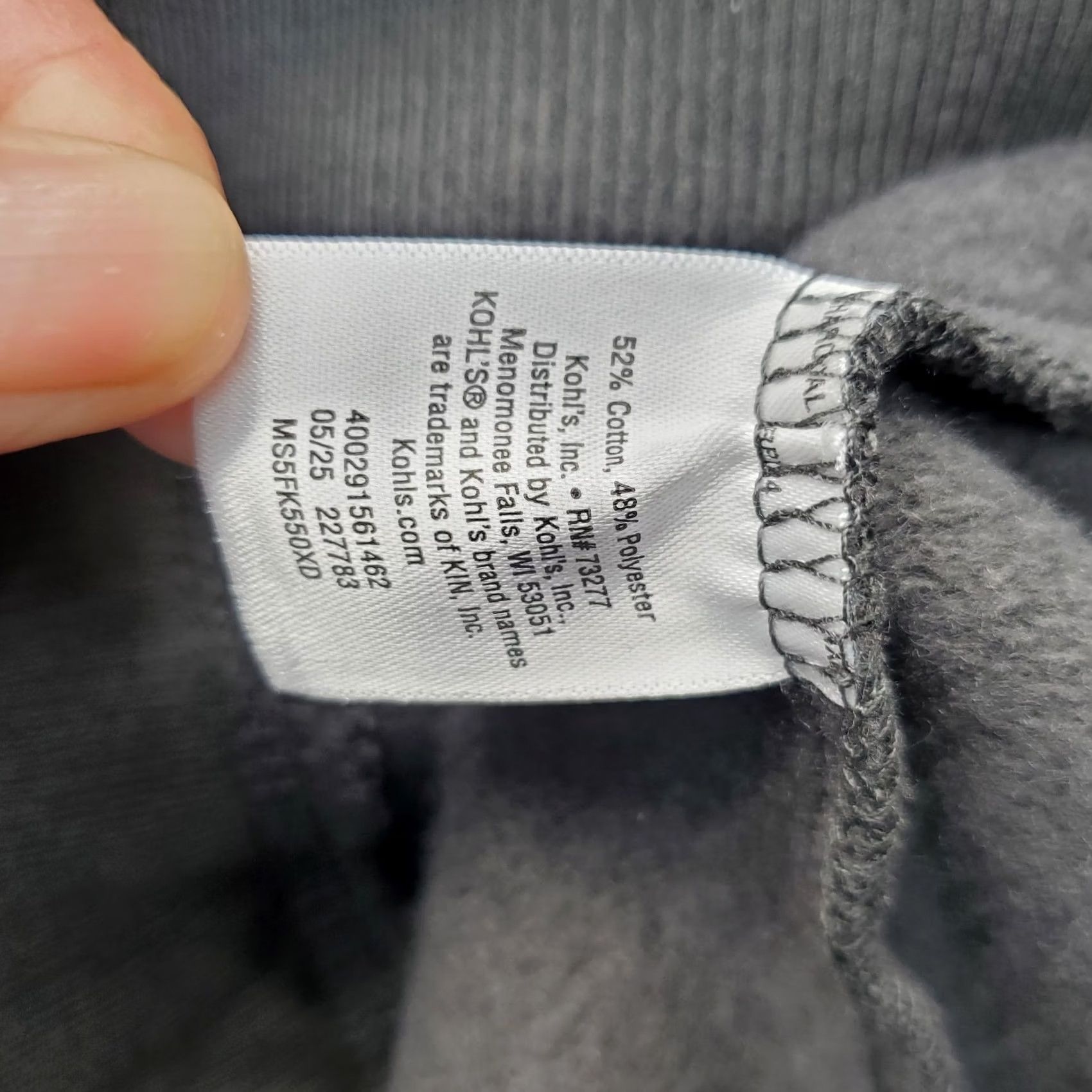 Vintage Sonoma Shirt Mens Big 4X Gray Goods For Life Sweatshirt 4XB Heavyweight Mock Neck Quarter Zip Size US XXL / EU 58 / 5 - 7 Thumbnail