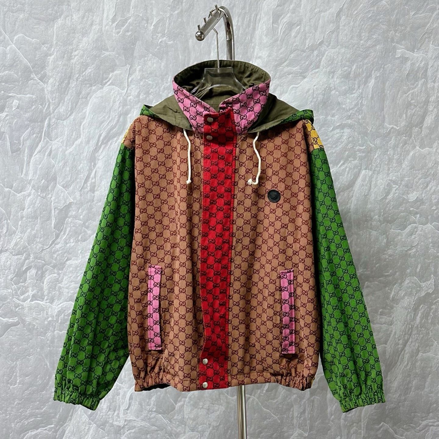 Gucci gucci double g print hooded jacket Size US M / EU 48-50 / 2 - 1 Thumbnail